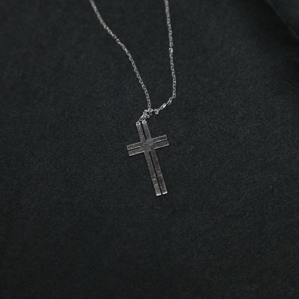 CARTIER Cross Necklace Diamond B7211400 Silver - Picture 3 of 4
